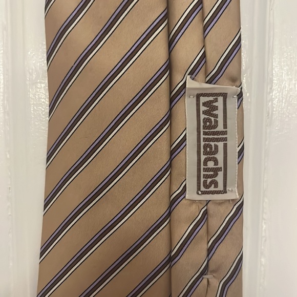 Valentino Silk Tie with Stripes, Vintage - Picture 4 of 8